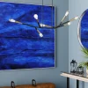 KARE Design Acrylschilderij Abstract Deep Blauw 155x155cm