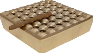 KARE Design Asbak Soho Square Brass 25x25cm