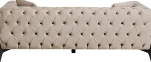 KARE Design Bank Bellissima 2-Seater Velvet Beige 200cm