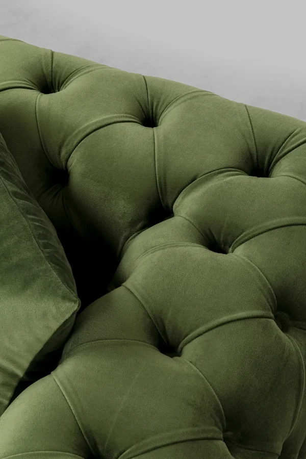 KARE Design Bank Bellissima 2-Seater Velvet Green 200cm