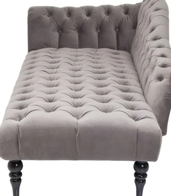 KARE Design Bank Desire Fluweel Zilvergrijs