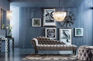 KARE Design Bank Desire Fluweel Zilvergrijs