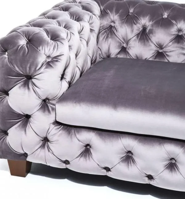 KARE Design Bank Desire 3-Zits Zilvergrijs