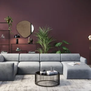 KARE Design Bank Living Landscape 1 Lucca Grey Right 328cm