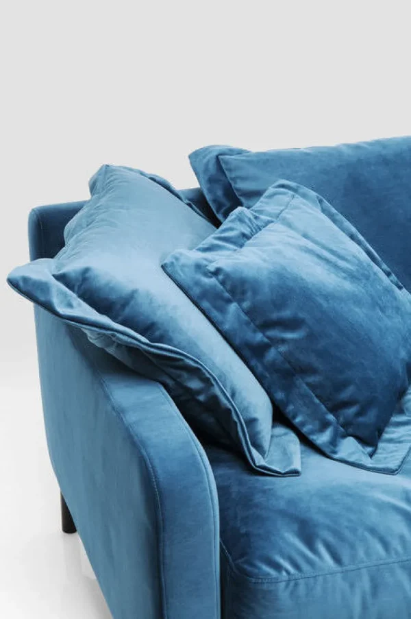 KARE Design Bank Lullaby 3-Zits Petrol-Blauw