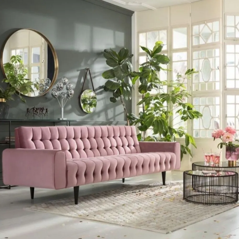 bank_milchbar_zits_fluweel_roze_0.webp KARE Design Bank Milchbar 3-Zits Fluweel Roze