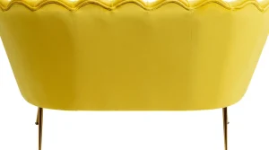 KARE Design Bank Water Lily 2-Zits Geel 132cm