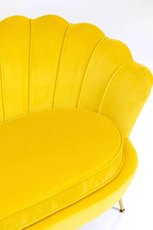 KARE Design Bank Water Lily 2-Zits Geel 132cm