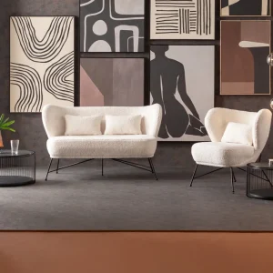 KARE Design Bank 2-zits Jacky Teddy 139cm