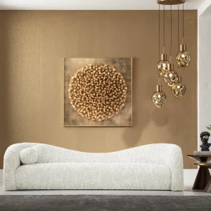 KARE Design Bank 3-zits Livia Melange Cream 261cm