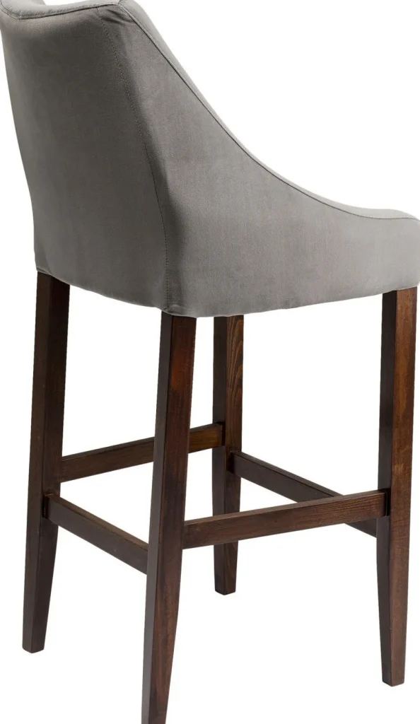 KARE Design Barkruk Mode Fluweel Grijs