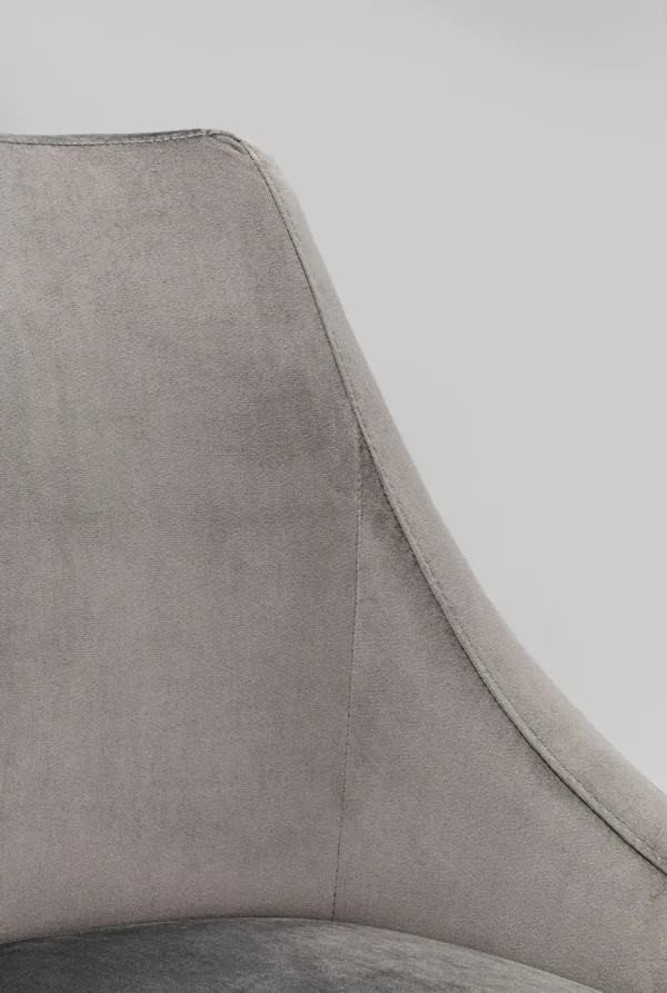 KARE Design Barkruk Mode Fluweel Grijs
