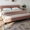 KARE Design Bed Desire Fluweel Ecru 180x200cm