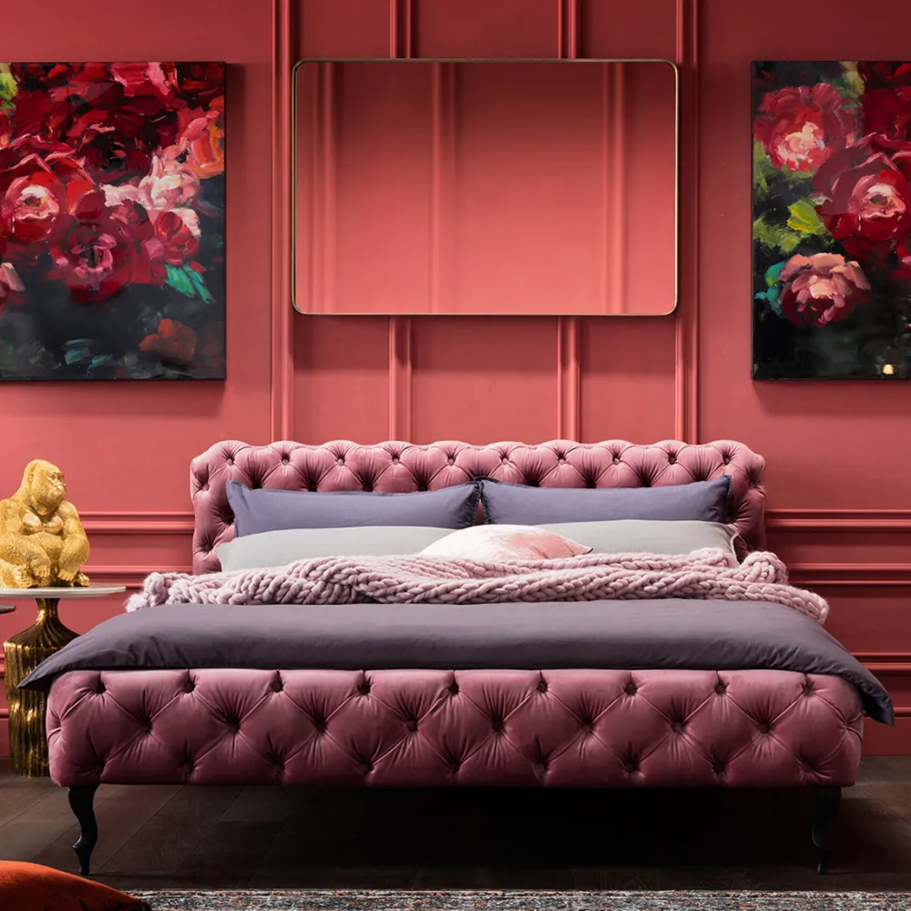 bed_desire_fluweel_roze_xcm_0-1.webp KARE Design Bed Desire Fluweel Roze 180x200cm
