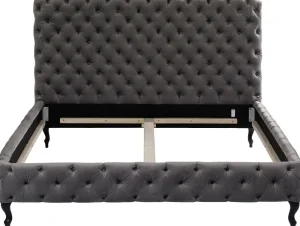 KARE Design Bed Desire Hoog Zilvergrijs 160x200cm