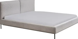 KARE Design Bed East Side Cord Grey 160x200cm