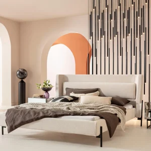 KARE Design Bed Tivoli Ecru 180x200cm