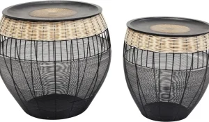 KARE Design Bijzettafel African Drums (2-delig)