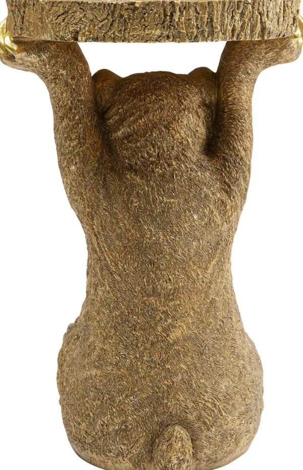 KARE Design Bijzettafel Animal Beer Goud 35x34cm