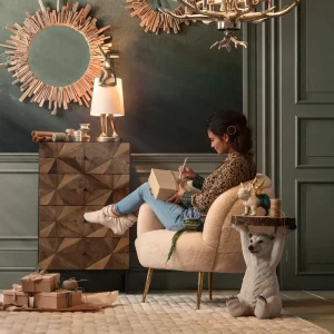 KARE Design Bijzettafel Animal IJsbeer Ø37cm