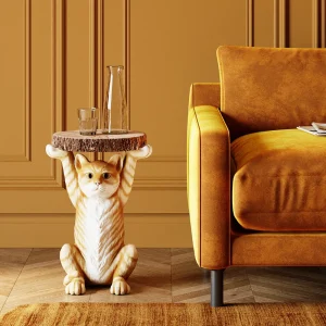 KARE Design Bijzettafel Animal Ms Cat Ø33cm