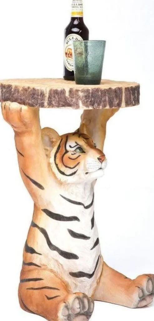 KARE Design Bijzettafel Animal Tijger Ø35cm