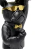 KARE Design Bijzettafel Cool Bulldog Dienblad Black 34x55cm