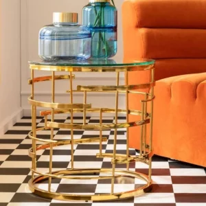 KARE Design Bijzettafel Jupiter Goud Ø55cm