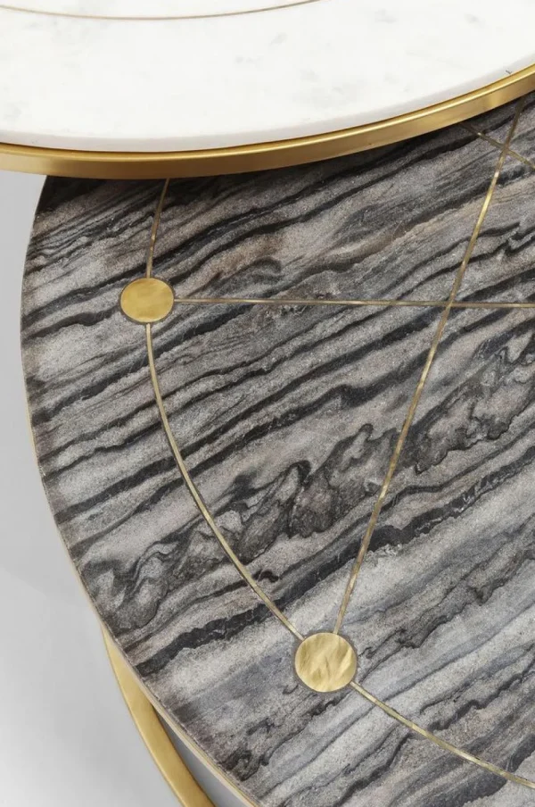 KARE Design Bijzettafel Mystic Rond (2-delig) Ø90cm