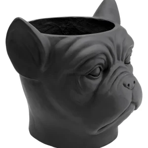 KARE Design Bloempot Bulldog Zwart