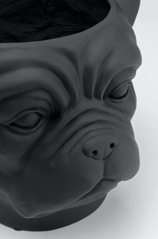 KARE Design Bloempot Bulldog Zwart