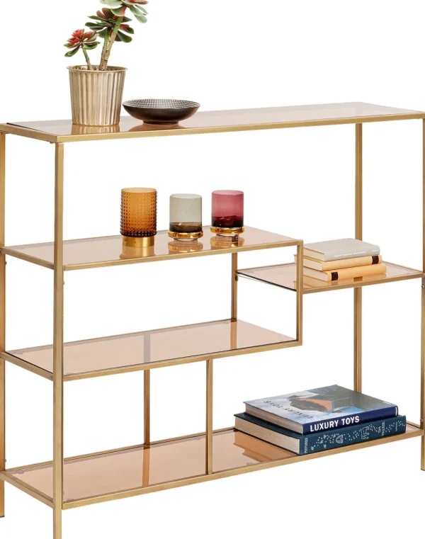 KARE Design Boekenkast Loft Goud 100x115cm