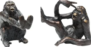 KARE Design Boekensteun Aap (2-delig)