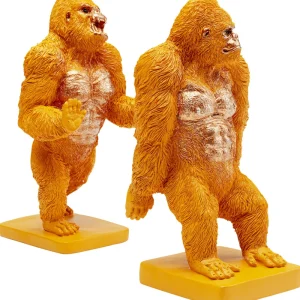 KARE Design Boekensteun Gorilla Oranje (2-delig)