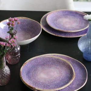 KARE Design Bord Shirley Violet Ø26cm