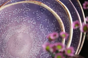 KARE Design Bord Shirley Violet Ø26cm