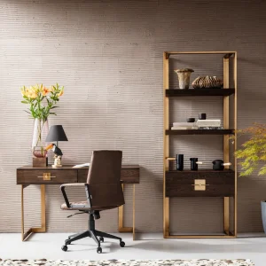 KARE Design Bureaustoel Labora Bruin