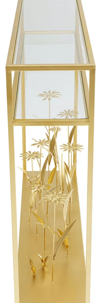 KARE Design Console Flower Meadow Goud 100cm
