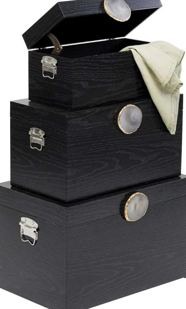 KARE Design Deco Box Nifty Black (3/Set)