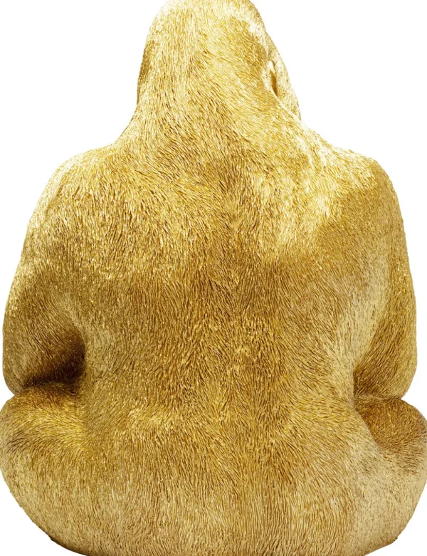 KARE Design Decofiguur Aap Gorilla Side XL Goud