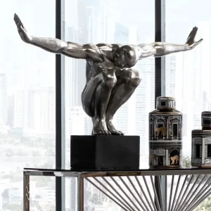 KARE Design Decofiguur Atleet XL Zilver
