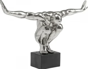 KARE Design Decofiguur Atleet XL Zilver