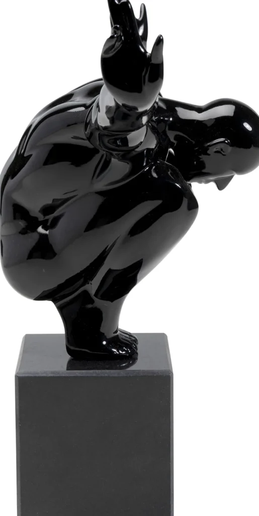 KARE Design Decofiguur Atleet Zwart Klein