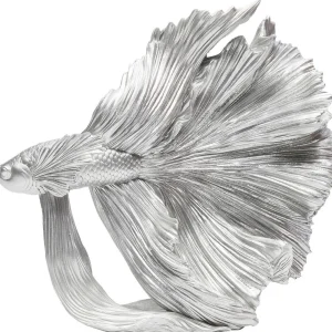 KARE Design Decofiguur Betta Fish Zilver Klein