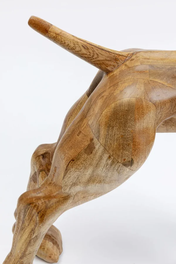 KARE Design Decofiguur Bulldog Wood 70x78cm