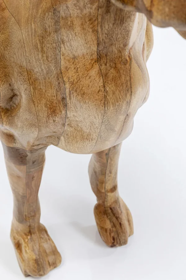 KARE Design Decofiguur Bulldog Wood 70x78cm