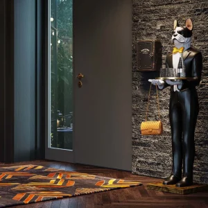 KARE Design Decofiguur Butler Dog Alfred 159cm