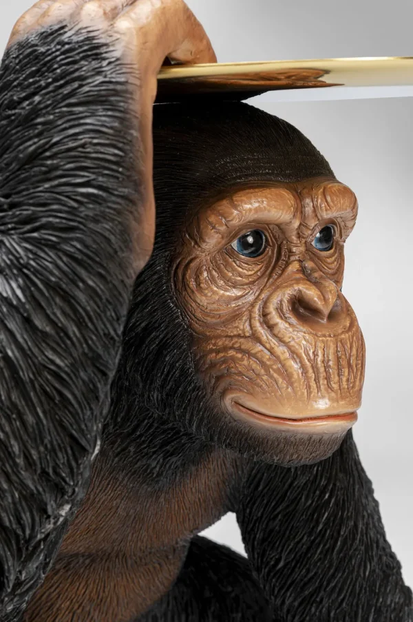 KARE Design Decofiguur Butler Playing Chimp Black 52cm