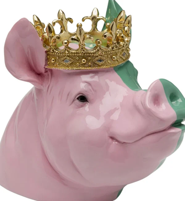 KARE Design Decofiguur Crowned Pig 28cm