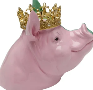 KARE Design Decofiguur Crowned Pig 28cm
